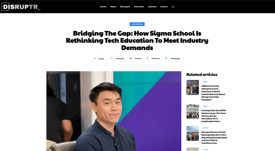 Disruptr — Bridging The Gap: How Sigmaschool Is Rethinking Tech Education To Meet Industry Demands