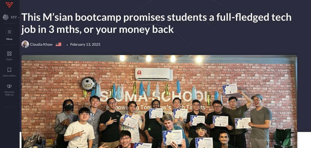 Vulcan Post — This M'sian bootcamp promises students a full-fledged tech job in 3 months, or your money back